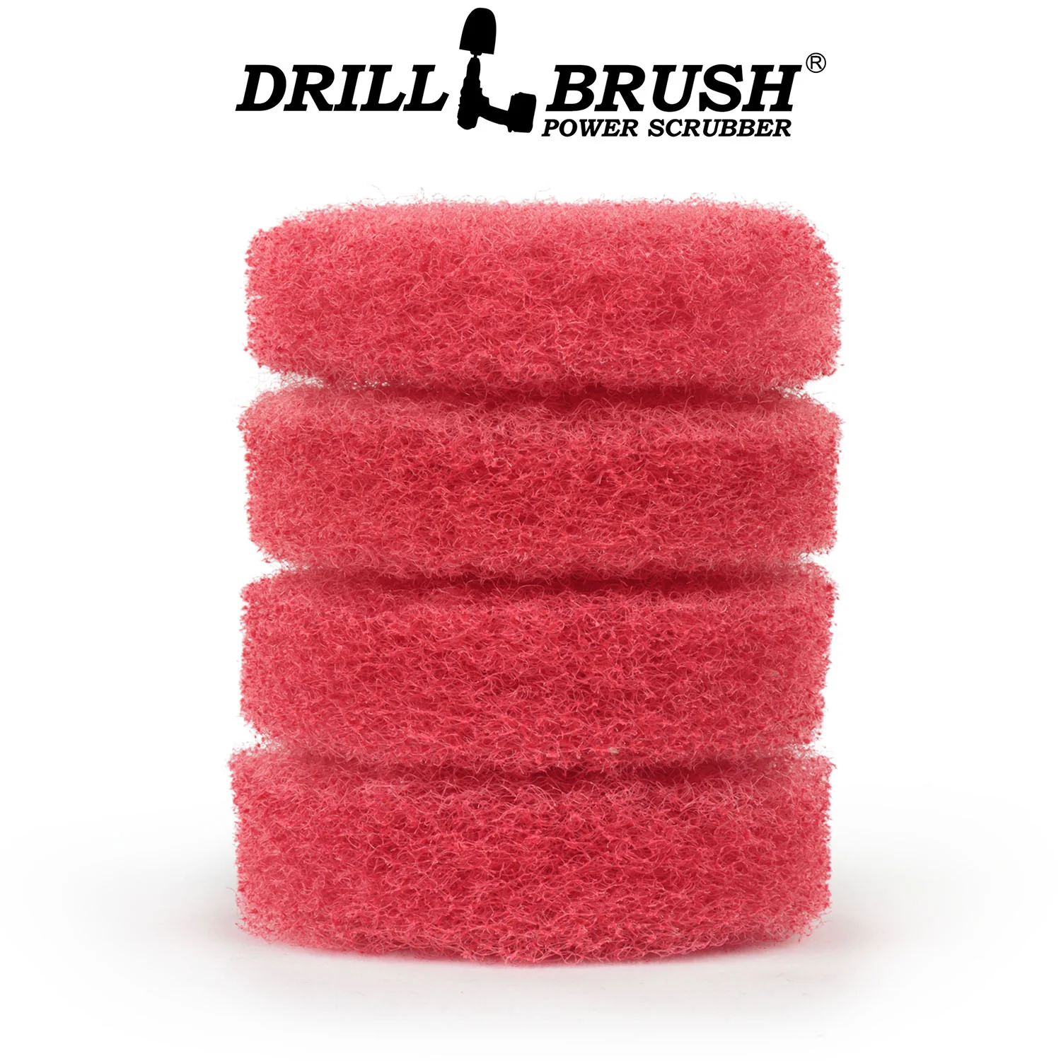 3in Red Pad Refill Kit - Medium Pads - Bathroom Cleaning | 3in-P4R-refill-DB