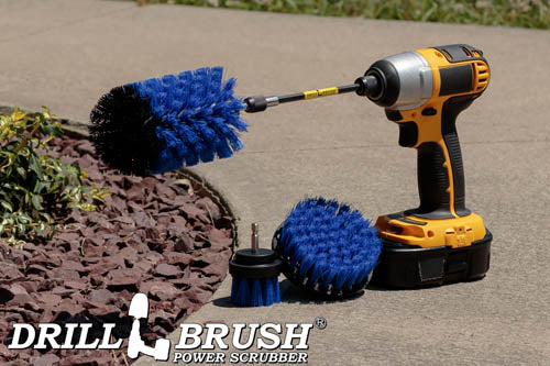 4in Flat Brush, 2in Short Brush, and Jumbo Original all in Medium Blue Plus 5" Extension - Aquarium Cleaning Products | B-S-42J-5X-QC-DB - Image 6