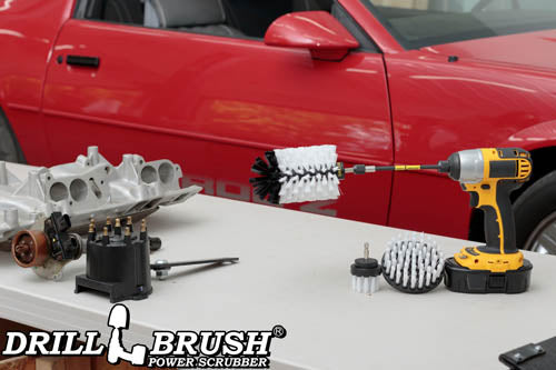 4in Flat Brush, 2in Short Brush, and Jumbo Original all in Soft White Plus 5" Extension - Automotive Cleaning kit with Extended Reach Attachment | W-S-42J-5X-QC-DB - Image 6
