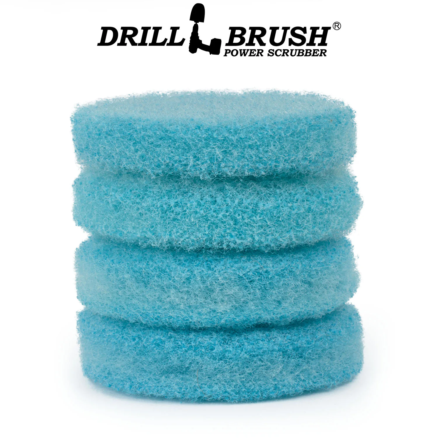 4 Inch Light Blue Scrubbing Pad Refill