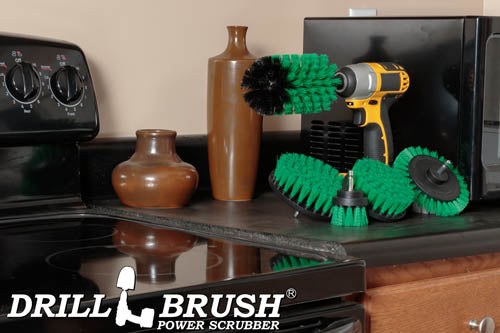 5in Flat Brush, 4in Flat Brush, 2in Short Brush, and Jumbo Original all in Medium Green - Kitchen Cleaning Products | G-S-E542J-QC-DB - Image 7