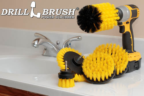 5in Flat Brush, 4in Flat Brush, 2in Short Brush, and Jumbo Original all in Medium Yellow - Bathroom Cleaning Products | Y-S-E542J-QC-DB - Image 7