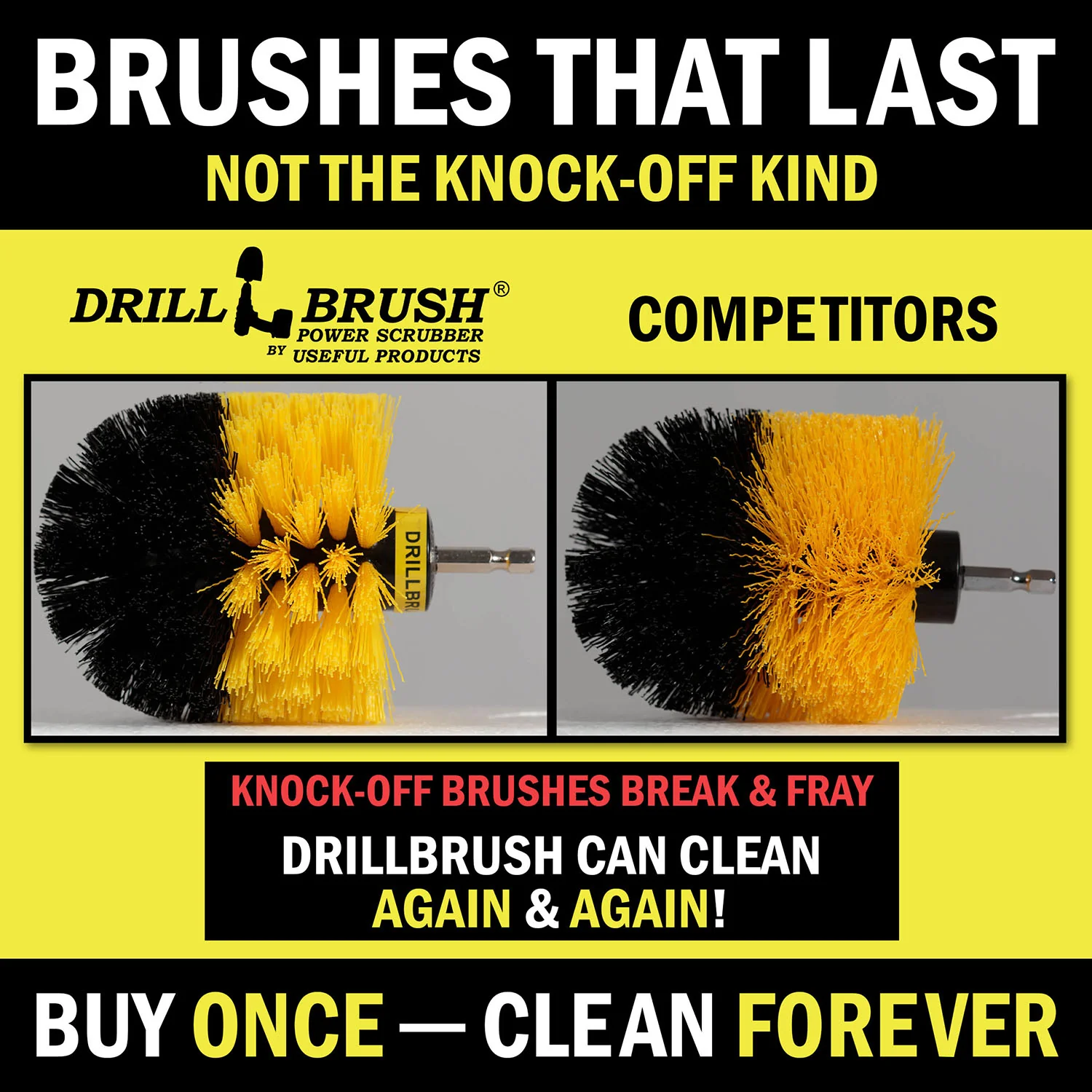 5in Flat Brush, 4in Flat Brush, 2in Short Brush, and Jumbo Original all in Soft White - Home & Auto Cleaning Products | WJ-Y2-B5-R4-KE-S-QC-DB - Image 7