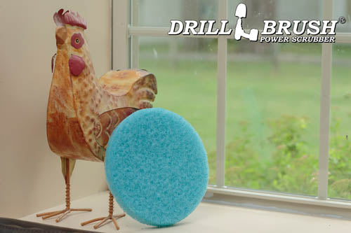 8 Inch Diameter Blue Medium Replacement Mild Scrub Pad - Image 4