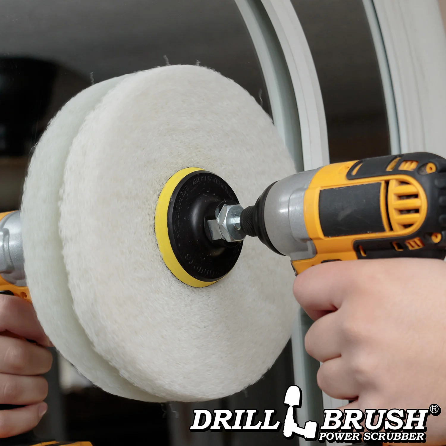 8 Inch Diameter White Fine Replacement Polishing Pad - Image 2