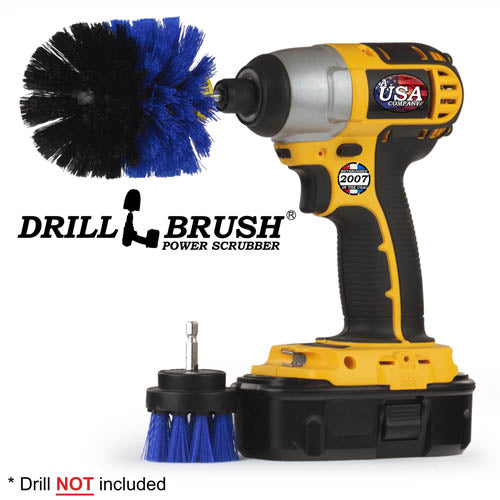 Original & 2in Blue Brushes - Medium Bristles - Marine & Pool Cleaning | B-S-2O-QC-DB - Image 2