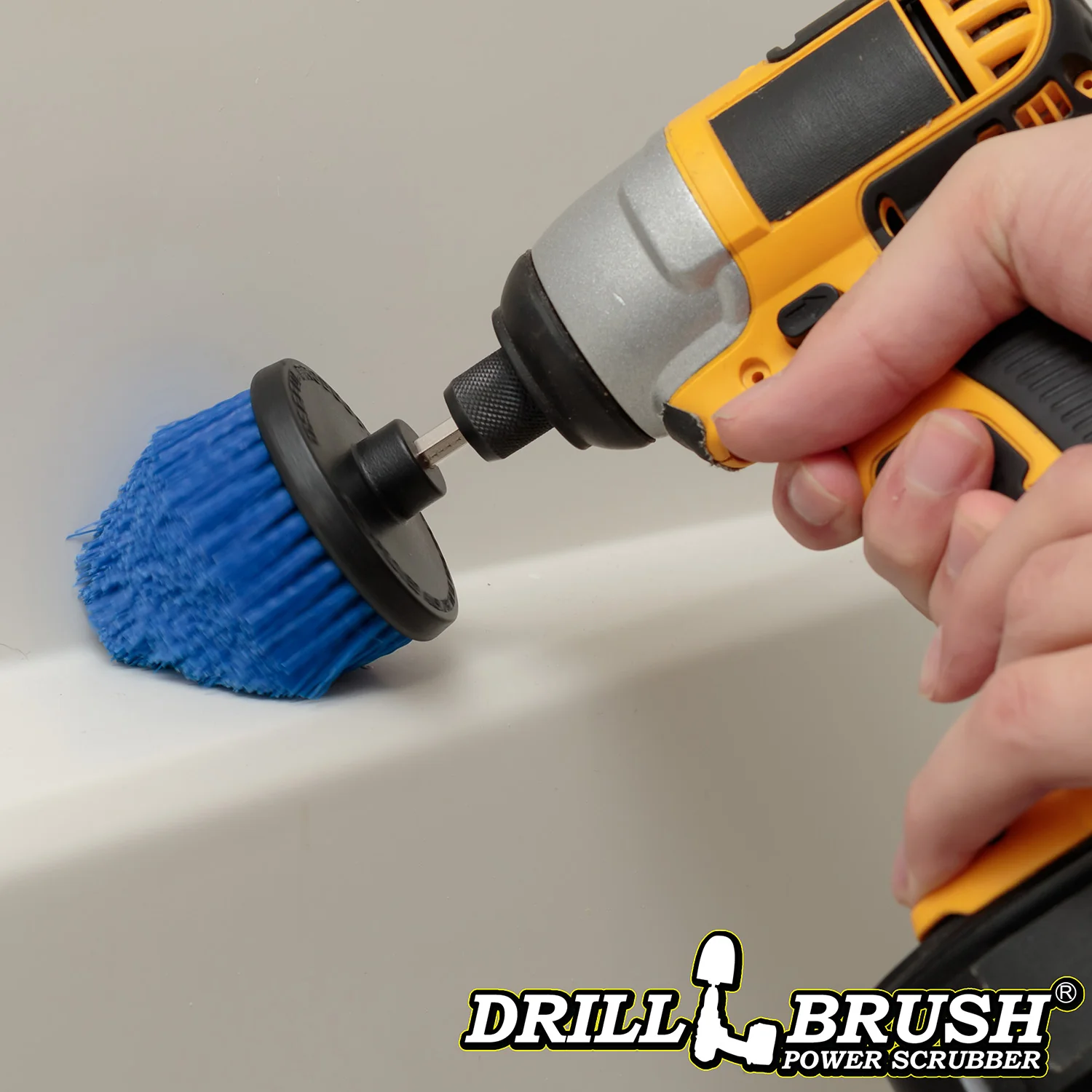 Blue Corner Brush - Medium Bristles - Cone Shaped - Marine & Pool Cleaning | C-S-B-QC-DB - Image 2