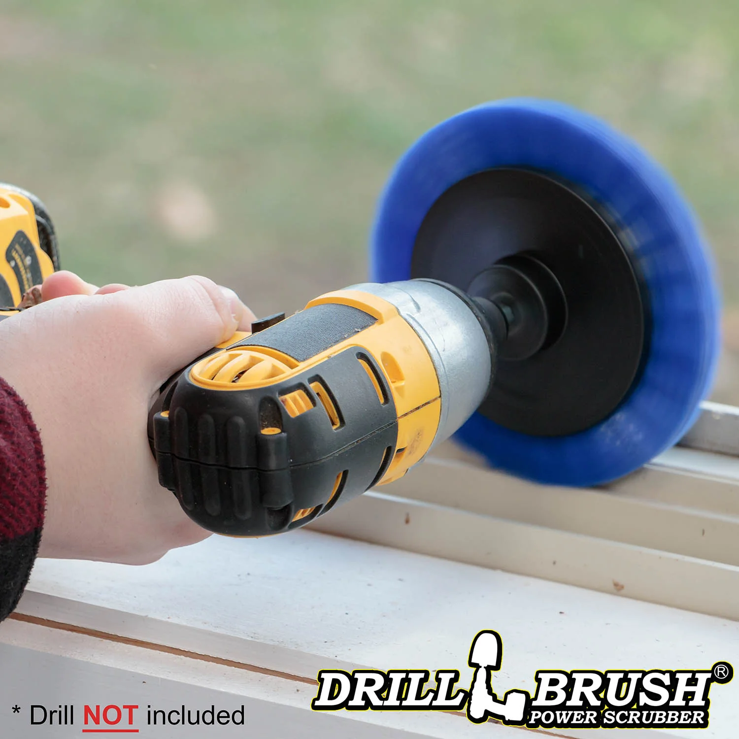 Blue Edge Brush - Medium Stiffness - Wheel Shaped - Marine & Pool | E-S-B-QC-DB - Image 2