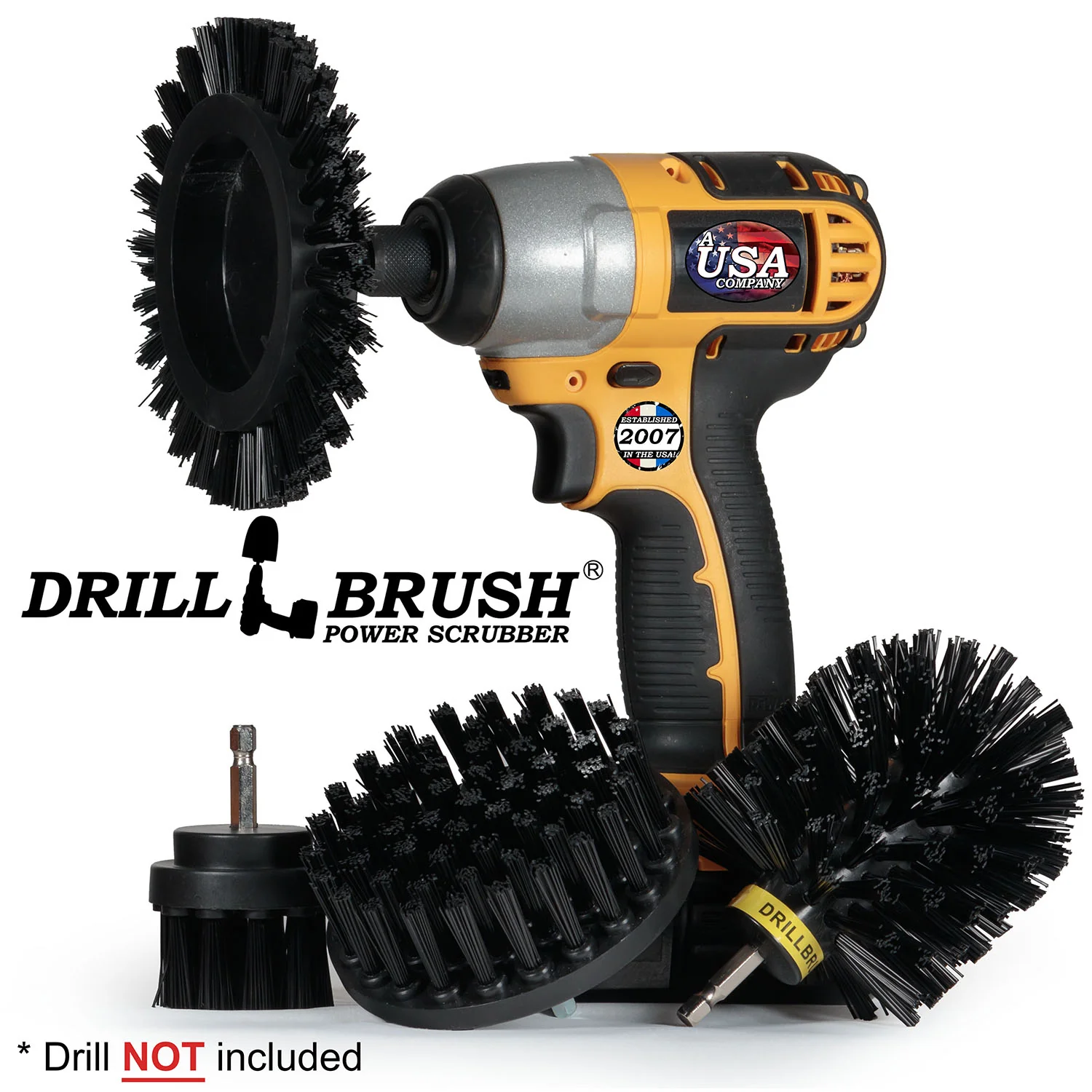 Edge, Original, 4in, and 2in Black Brushes - Ultra Stiff - Heavy Duty & Grill Cleaning | K-S-E42O-QC-DB - Image 2