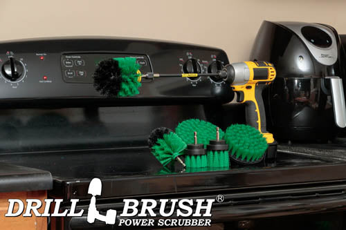 Ultimate Green Brush Kit w/7in Ext. - Medium Bristles - Kitchen & Appliance | G-542OMS-2L-7X-QC-DB - Image 8