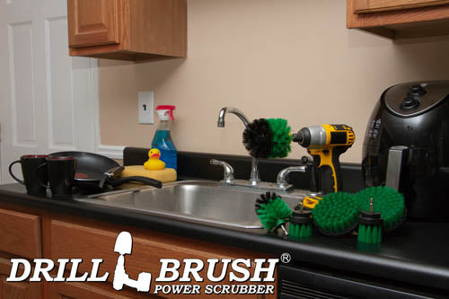 Ultimate Green Brush Kit - Medium Bristles - Kitchen & Appliance Cleaning | G-542OMS-2L-QC-DB - Image 7