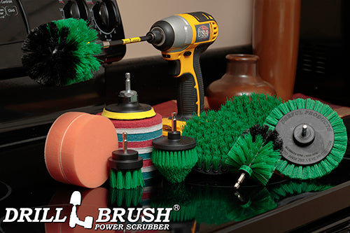 21-piece Green Brush Kit - Medium Bristles | G-E542OMCS-P4-3WRB-2F-3V-5X-QC-DB - Image 9