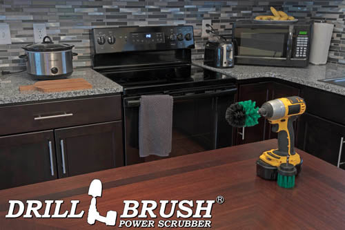 Mini & 2in-L Green Brushes - Medium Stiffness - Kitchen & Appliance Cleaning | G-MS-2L-QC-DB - Image 6