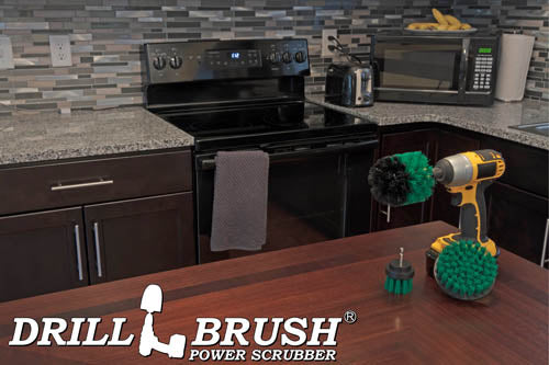 Original, 4in, & 2in Green Brushes - Medium Stiffness - Kitchen Cleaning | G-S-42O-QC-DB - Image 6