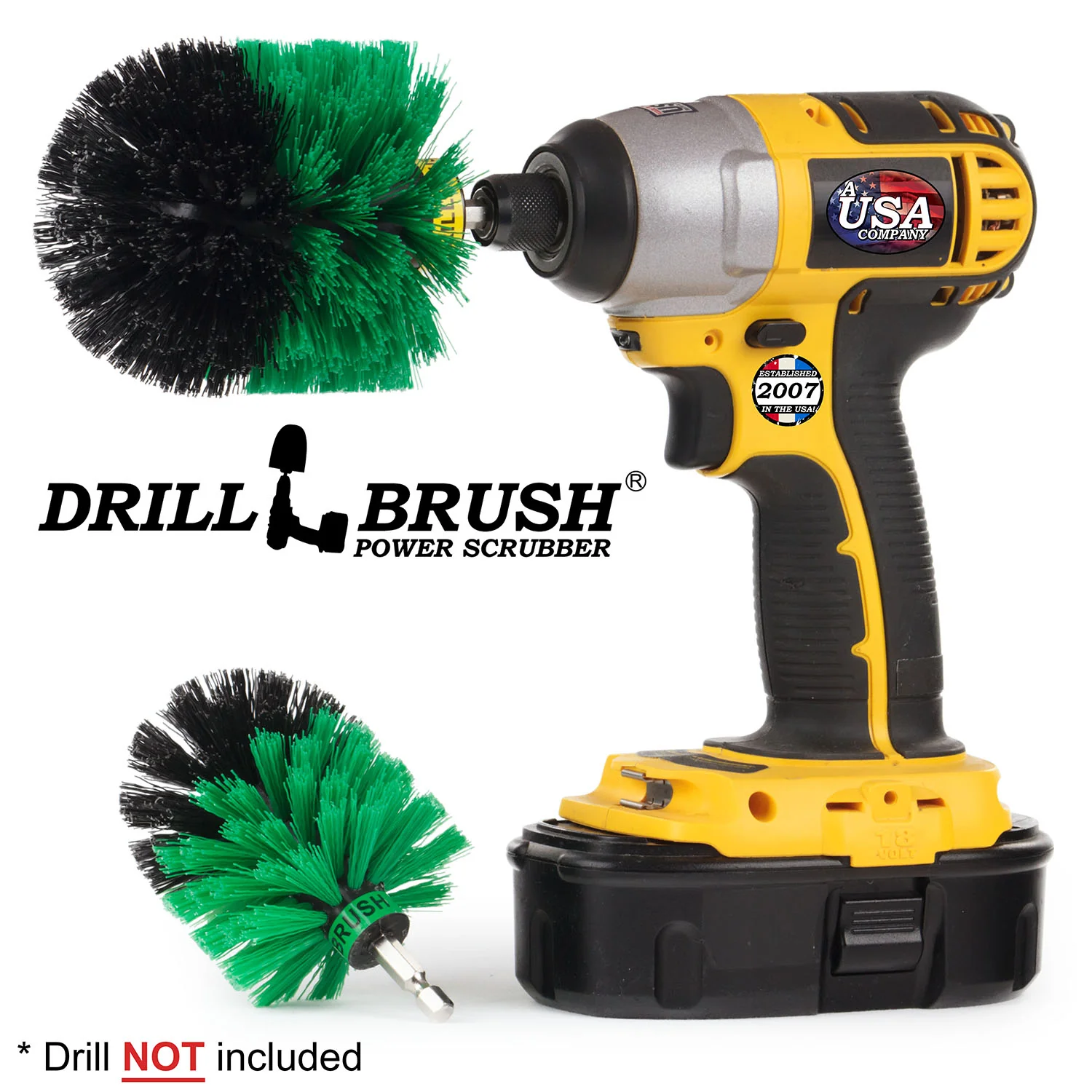 Original & Mini Green Brushes - Medium Bristles - Kitchen & Appliance Cleaning | G-S-MO-QC-DB - Image 2