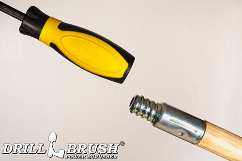 Jumbo, Original, and Mini Brushes w/ Handle Kit - Soft White Bristles - Home & Auto Cleaning | W-S-JOM-HD-QC-DB - Image 6