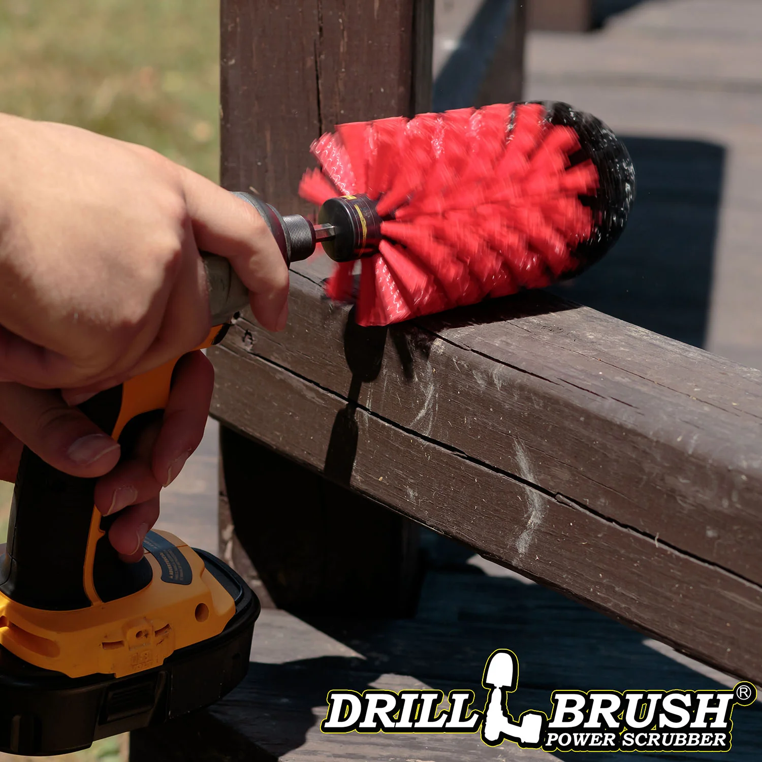 Jumbo Original Red Brush - Stiff Bristles - Bullet Shaped - Masonry & Lawn Furniture | J-S-R-QC-DB - Image 2