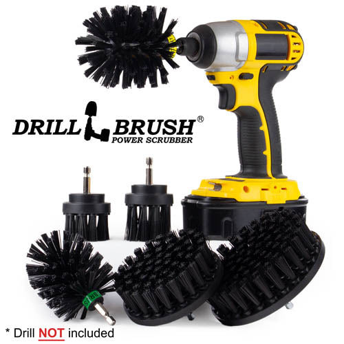 Ultimate Black Brush Kit - Ultra Stiff Bristles - Heavy Duty & Grill Cleaning | K-542OMS-2L-QC-DB - Image 2