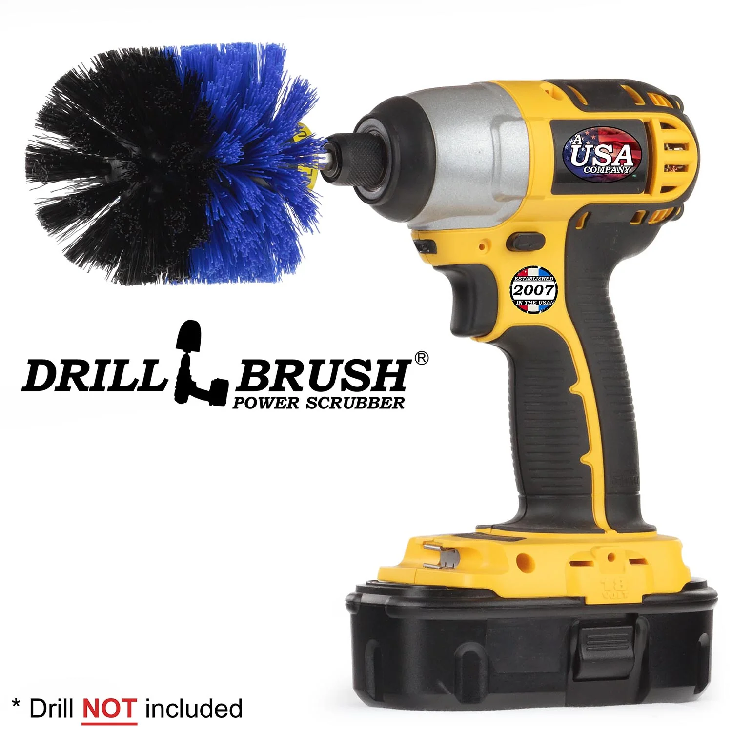 Original Blue Brush - Medium Bristles - Marine & Pool Cleaning | O-S-B-QC-DB - Image 2