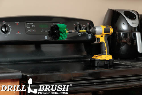 Original Green Brush & 5in Ext. - Medium Stiffness - Kitchen Sink & Fridge | O-S-G-5X-QC-DB - Image 5