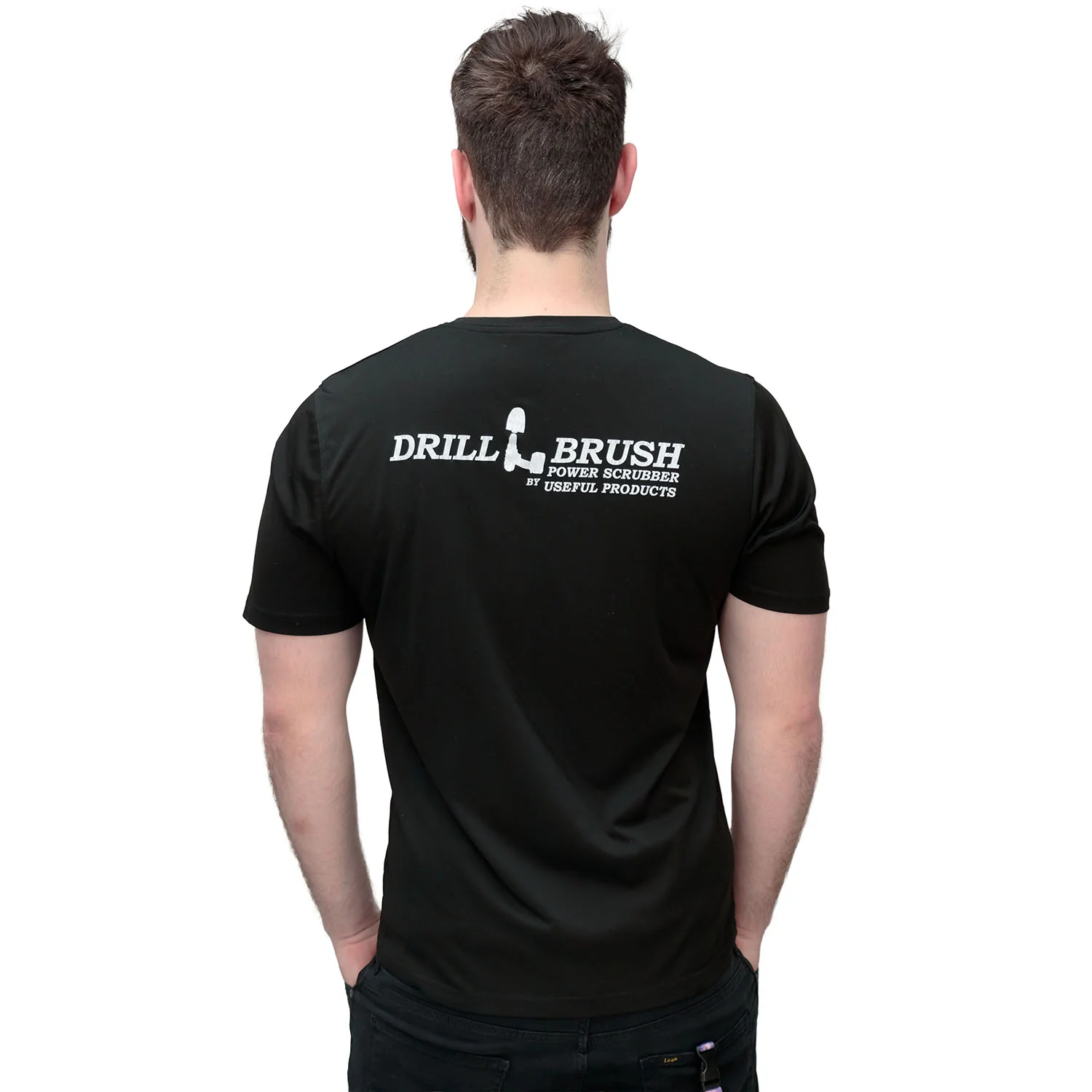 Official Drillbrush Black Polyester Unisex T-Shirt - Large - Image 2