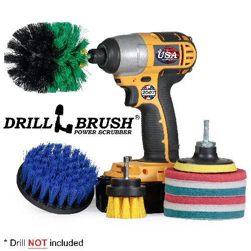 Original, 4in, & 2in Medium Variety Brushes w/ 4in Variety Pads - Household Cleaning | S-Y2-GO-B4-P4-2WRB-3V-QC-DB - Image 2