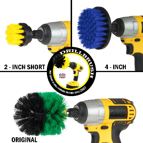 Original, 4in, & 2in Medium Variety Brushes w/ 4in Variety Pads - Household Cleaning | S-Y2-GO-B4-P4-2WRB-3V-QC-DB - Image 4