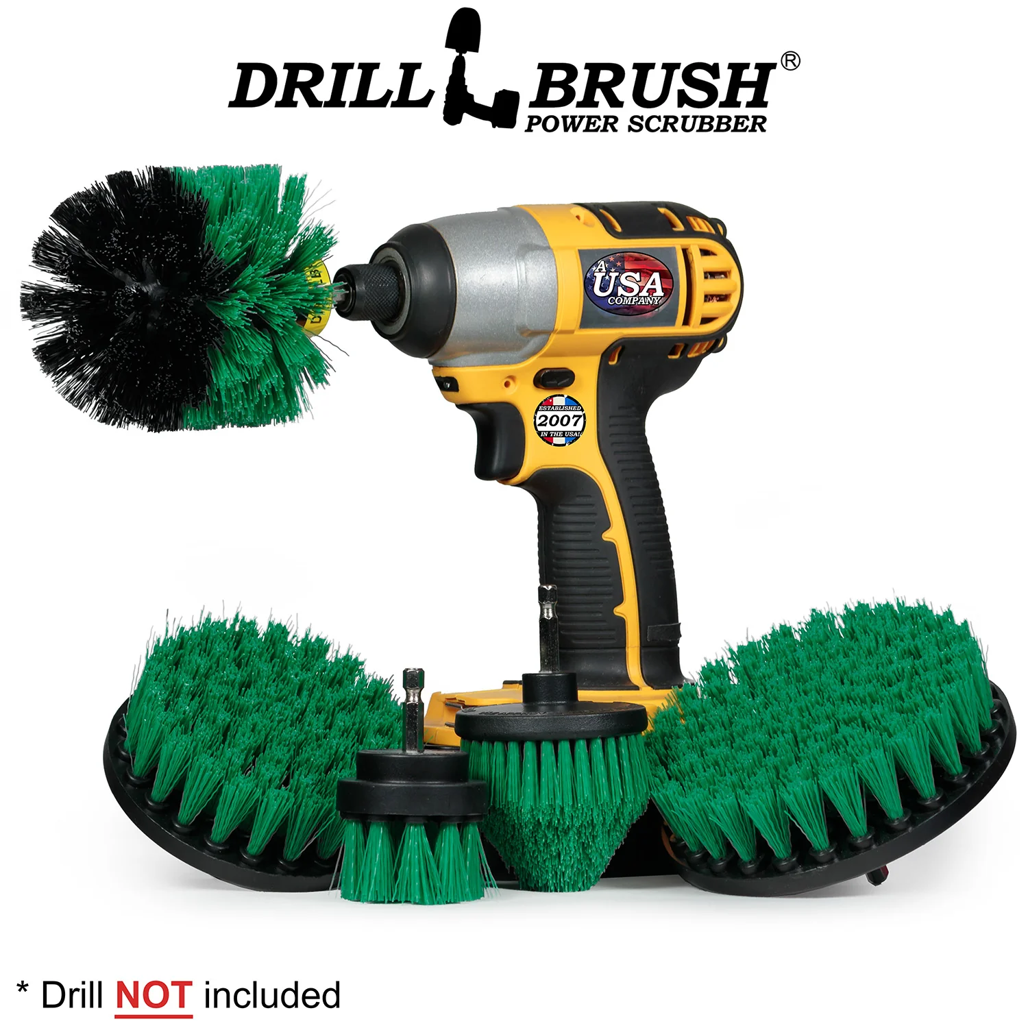 Original, 4in, 5in, 2in Short, and Corner Green Brushes - Medium Stiffness - Kitchen Cleaning | G-S-542CO-QC-DB - Image 2