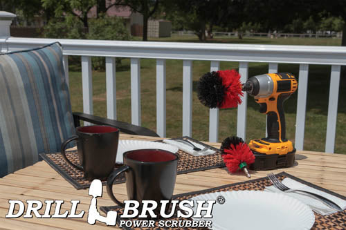 Original & Mini Red Brushes - Red Bristles - Outdoor & Patio Cleaning | R-S-MO-QC-DB - Image 6
