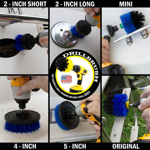 Ultimate Blue Brush Kit - Medium Bristles - Marine & Pool Cleaning | B-542OMS-2L-QC-DB - Image 4