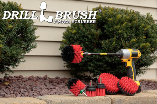Ultimate Red Brush Kit w/7in Ext. - Stiff - Patio & Outdoor | R-542OMS-2L-7X-QC-DB - Image 8