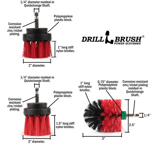 Ultimate Red Kit - Stiff Bristles - Outdoor & Patio Cleaning | R-542OMS-2L-QC-DB - Image 5