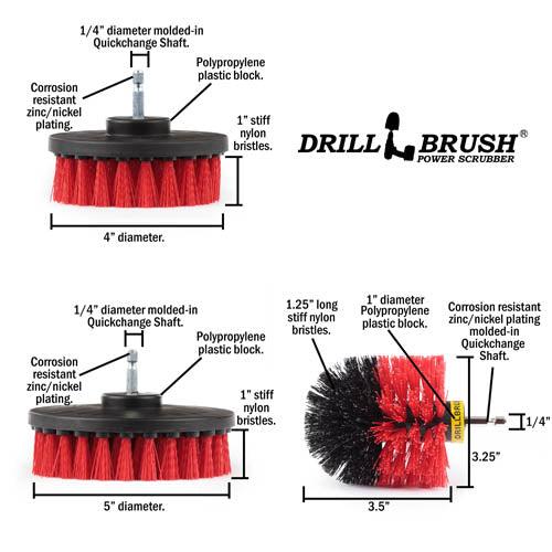 Ultimate Red Kit - Stiff Bristles - Outdoor & Patio Cleaning | R-542OMS-2L-QC-DB - Image 6