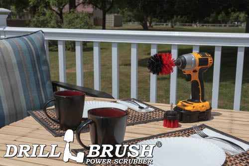 Mini & 2in Red Brushes - Stiff Bristles - Outdoor & Patio Cleaning | R-S-2M-QC-DB - Image 6