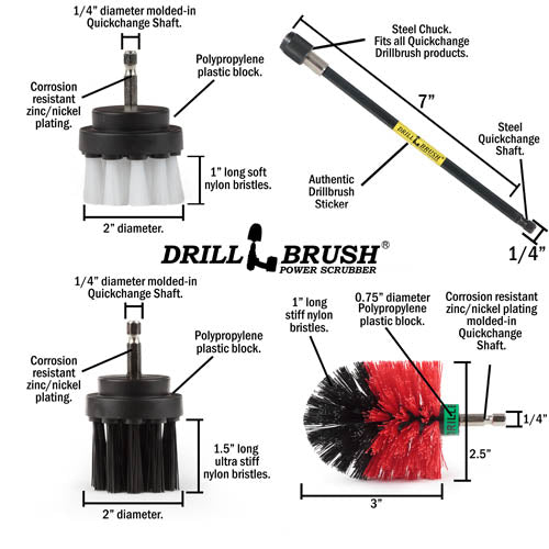 Ultimate Variety Brush Kit w/7in Ext. - Soft, Medium, Stiff, & Ultra Stiff | SW2YOG4R5M-L2K-7X-QC-DB - Image 6