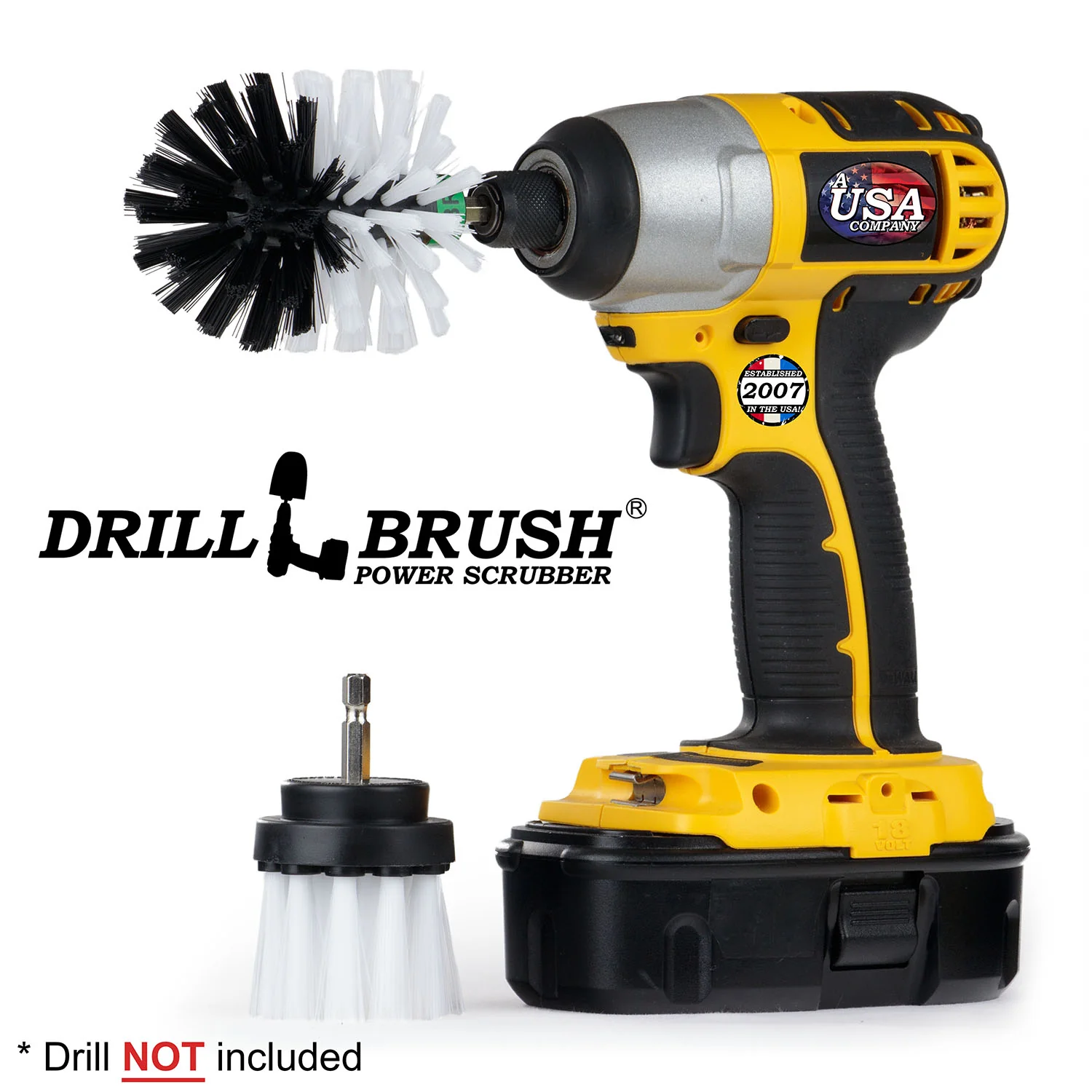 Mini & 2in-L White Brushes - Soft Bristles - Home & Auto Cleaning | W-MS-2L-QC-DB - Image 2