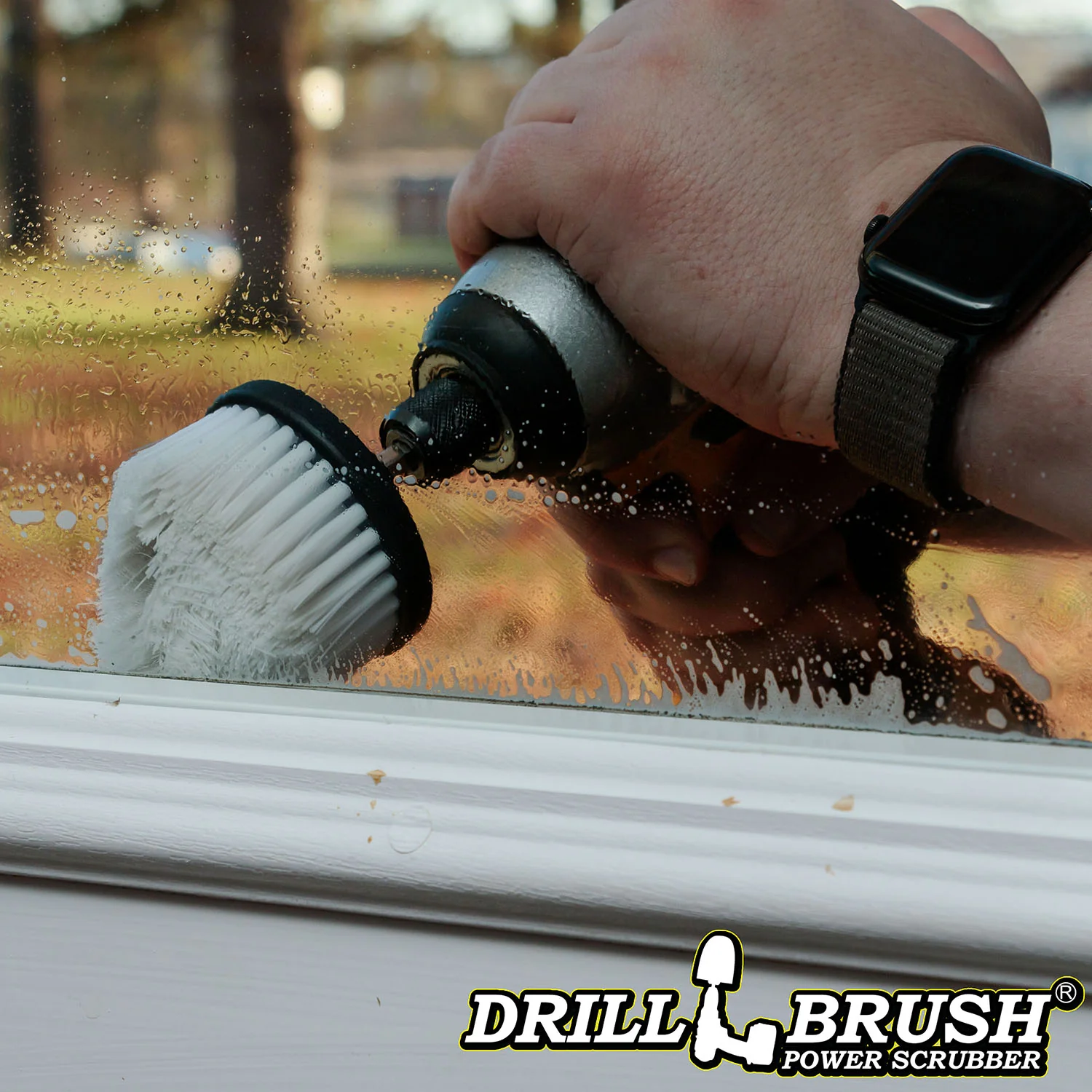 White Corner Brush - Soft Bristles - Cone Shaped - Home & Auto Cleaning | C-S-W-QC-DB - Image 2