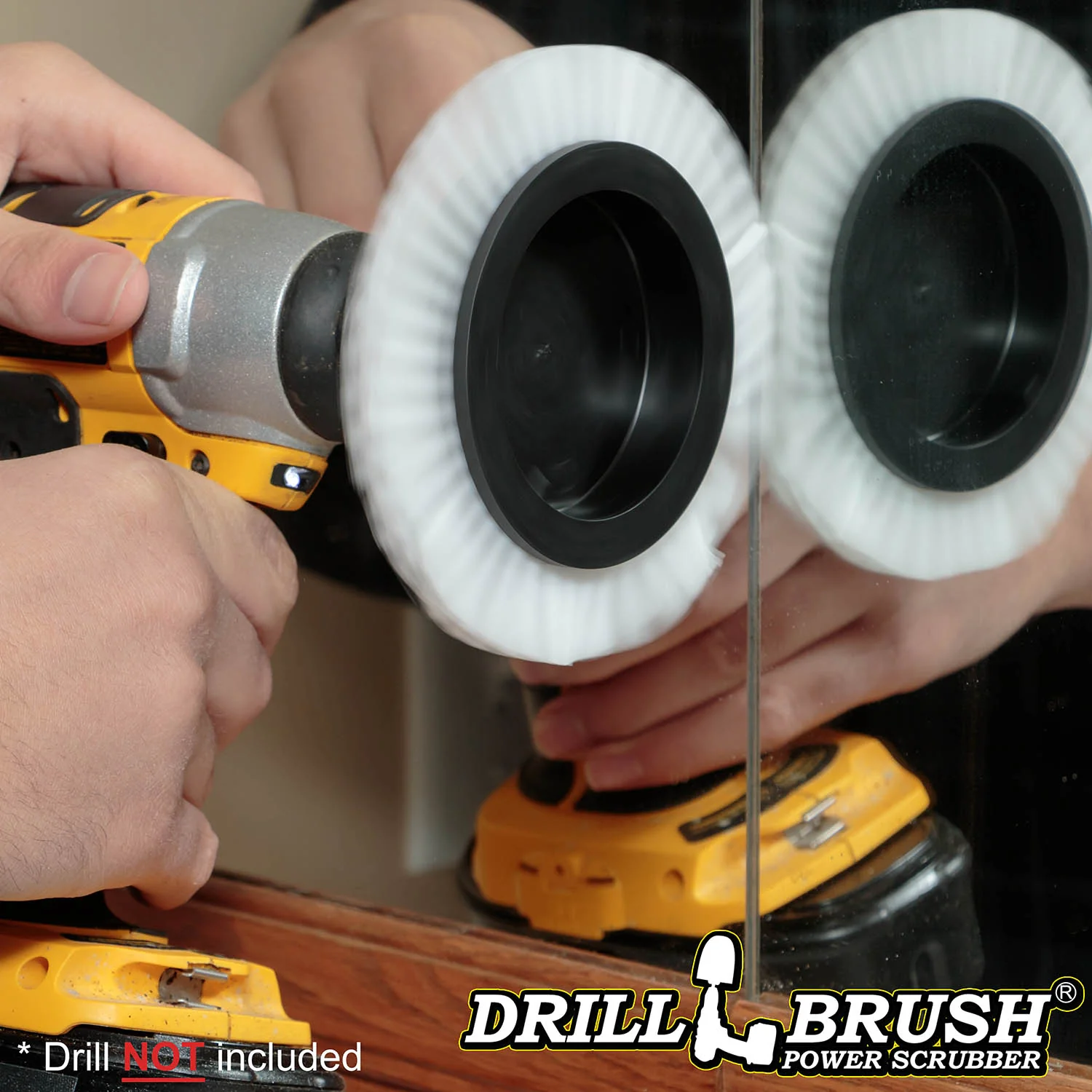 White Edge Brush - Soft Stiffness - Wheel Shaped - Home & Auto | E-S-W-QC-DB - Image 2